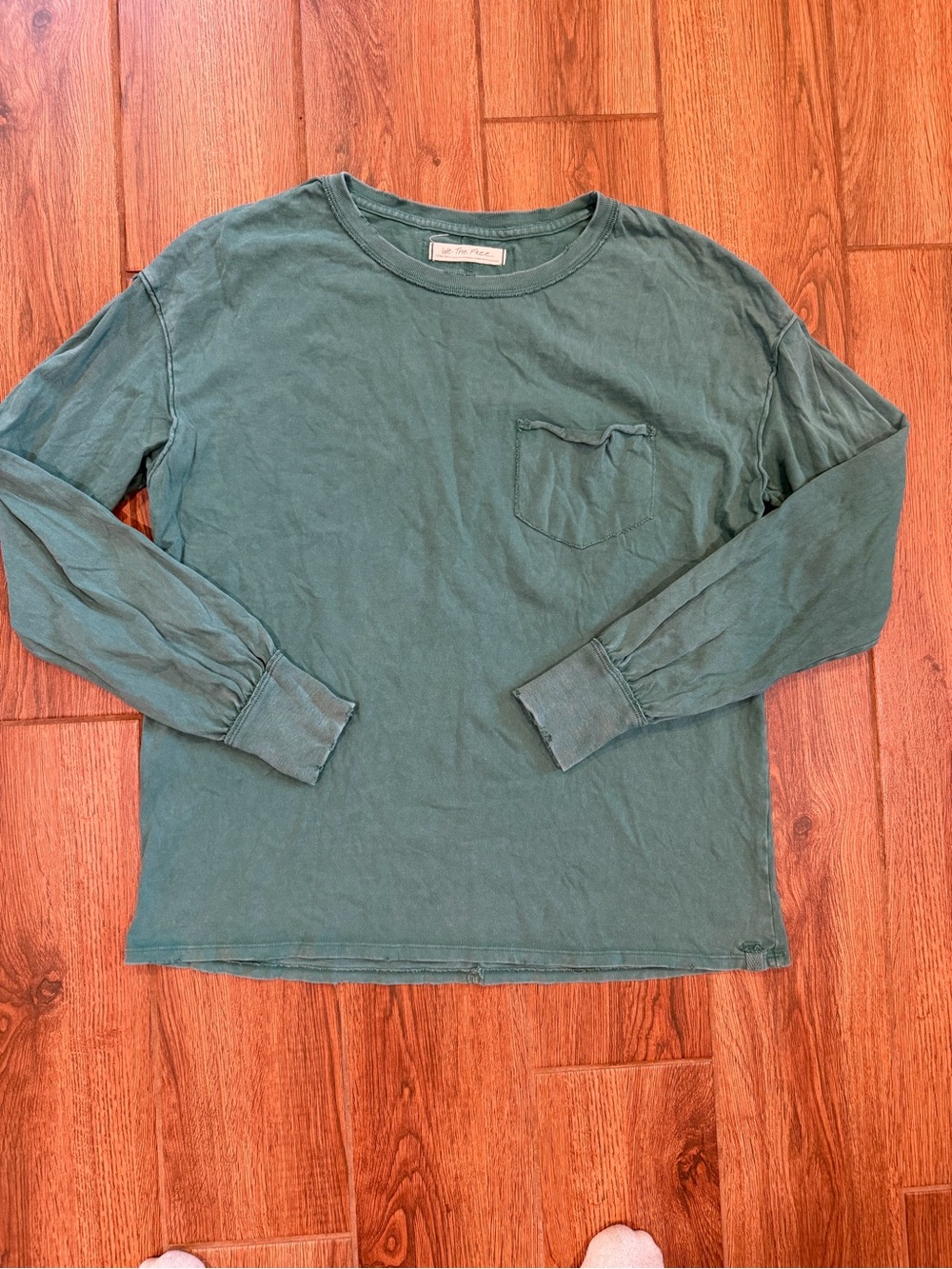 We The Free Long Sleeve Pocket Tee Green / women’s XS